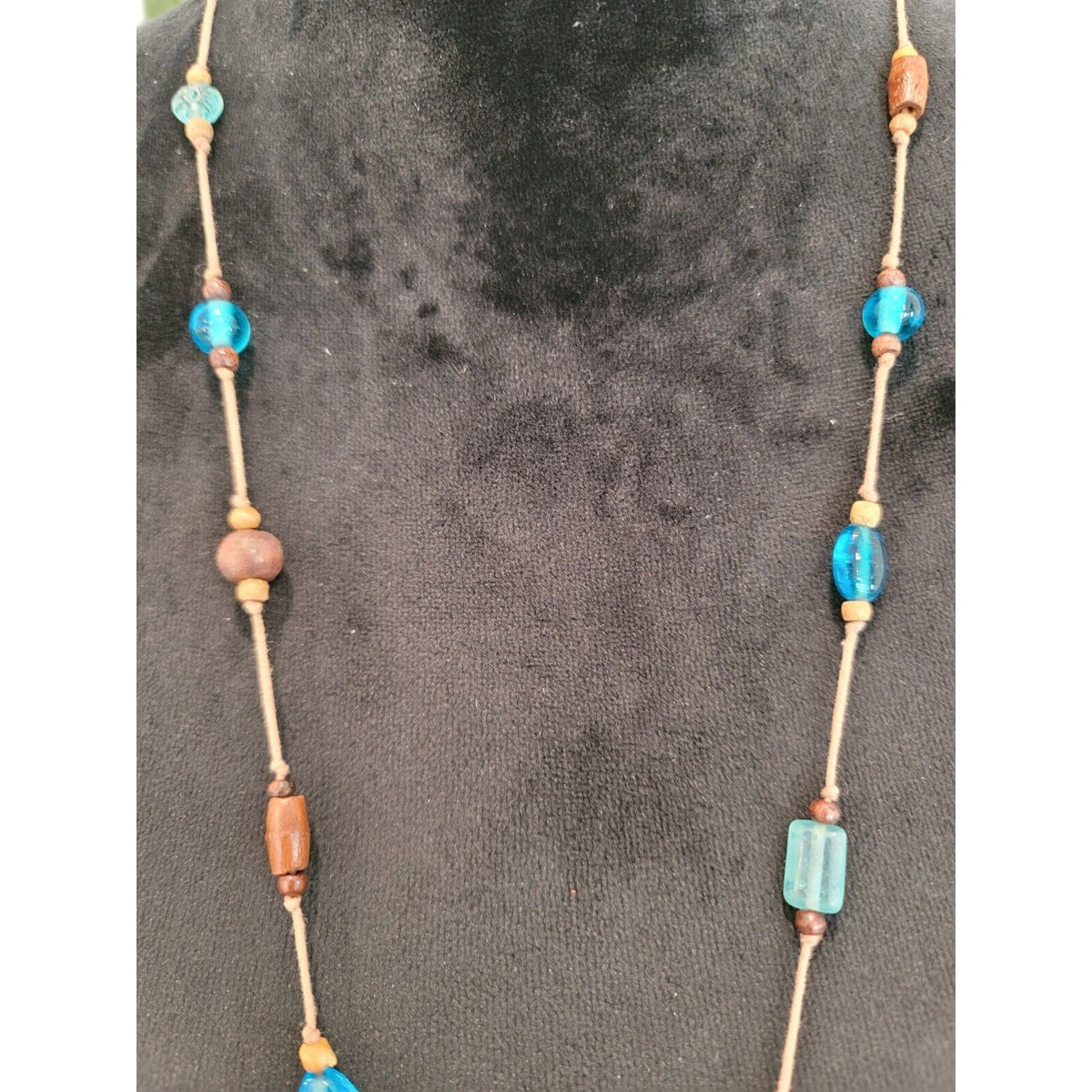 Womens Fashions Multicolor Glass Beaded Adjustable Teardrop Necklace jewelry