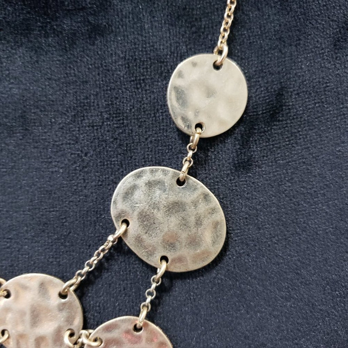 Womens Fashion Gold Layered Moon Circle Collar Necklace with Lobster Clasp