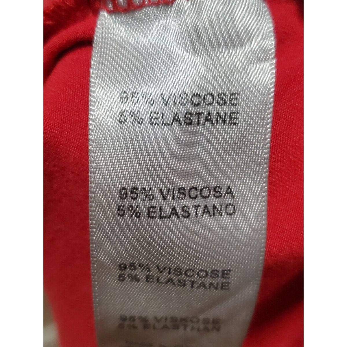 Avenue Women’s Sequin Red Striped Round Neck Sleeve Top Blouse Size 30/32