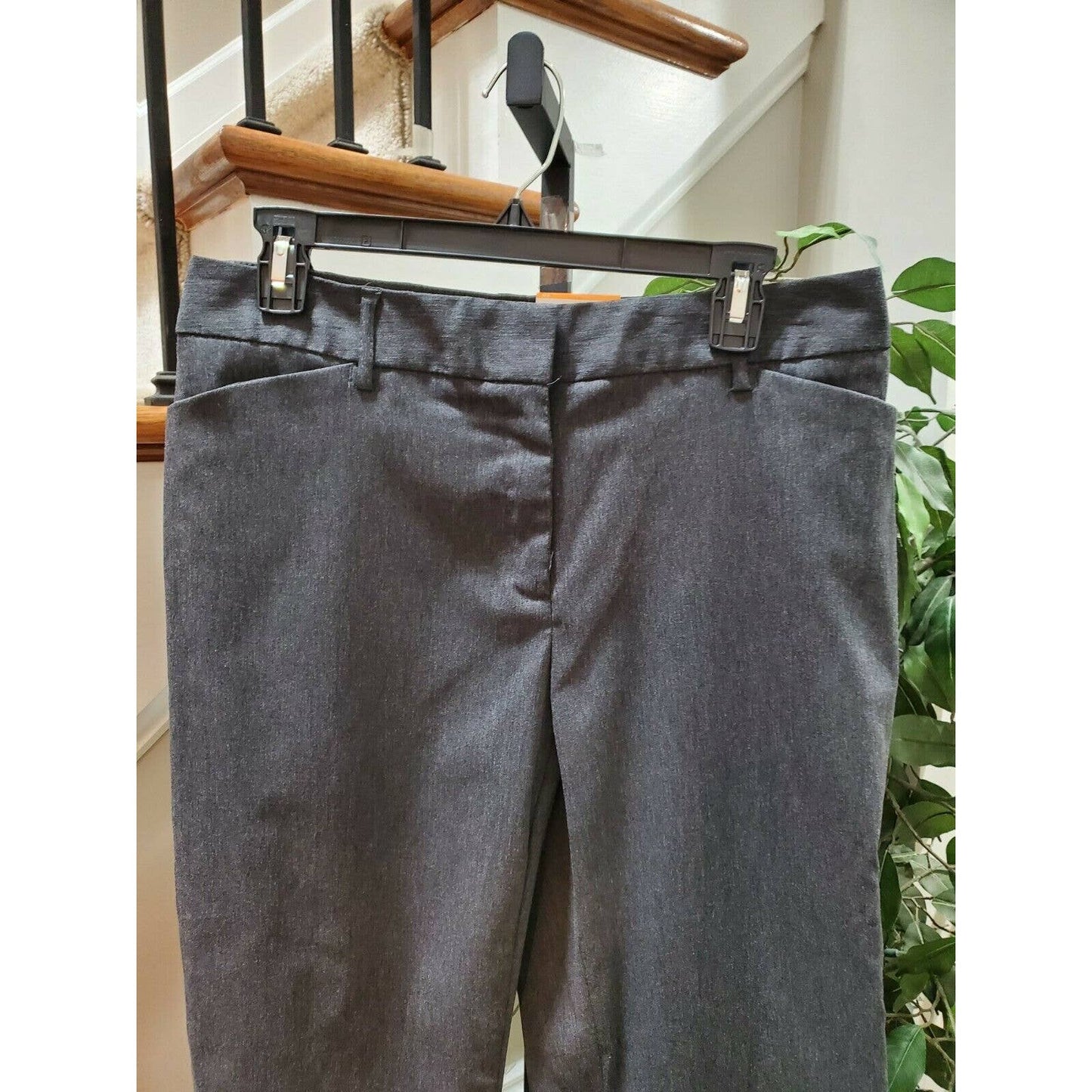 Time and Tru Women's Gray Polyester Millennium Constructed Dress Pants Size 10