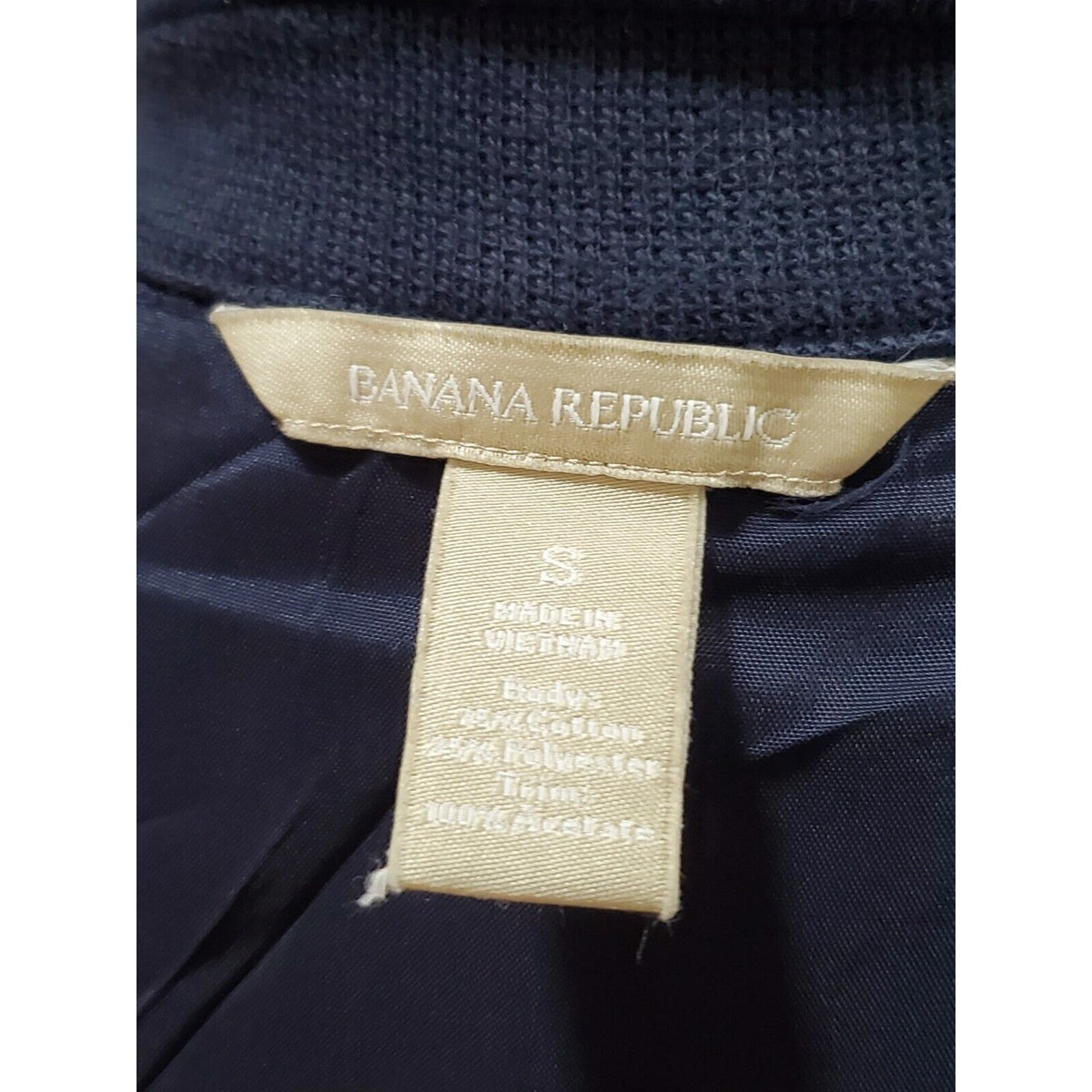 Banana Republic Women's Navy Single Breasted One Button Blazer Jacket Size S