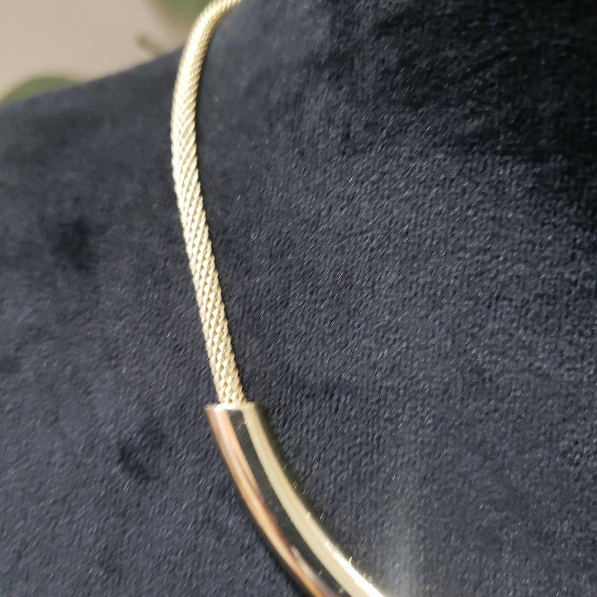 Women's Women Twist Oblate Wide Gold Chain Necklace