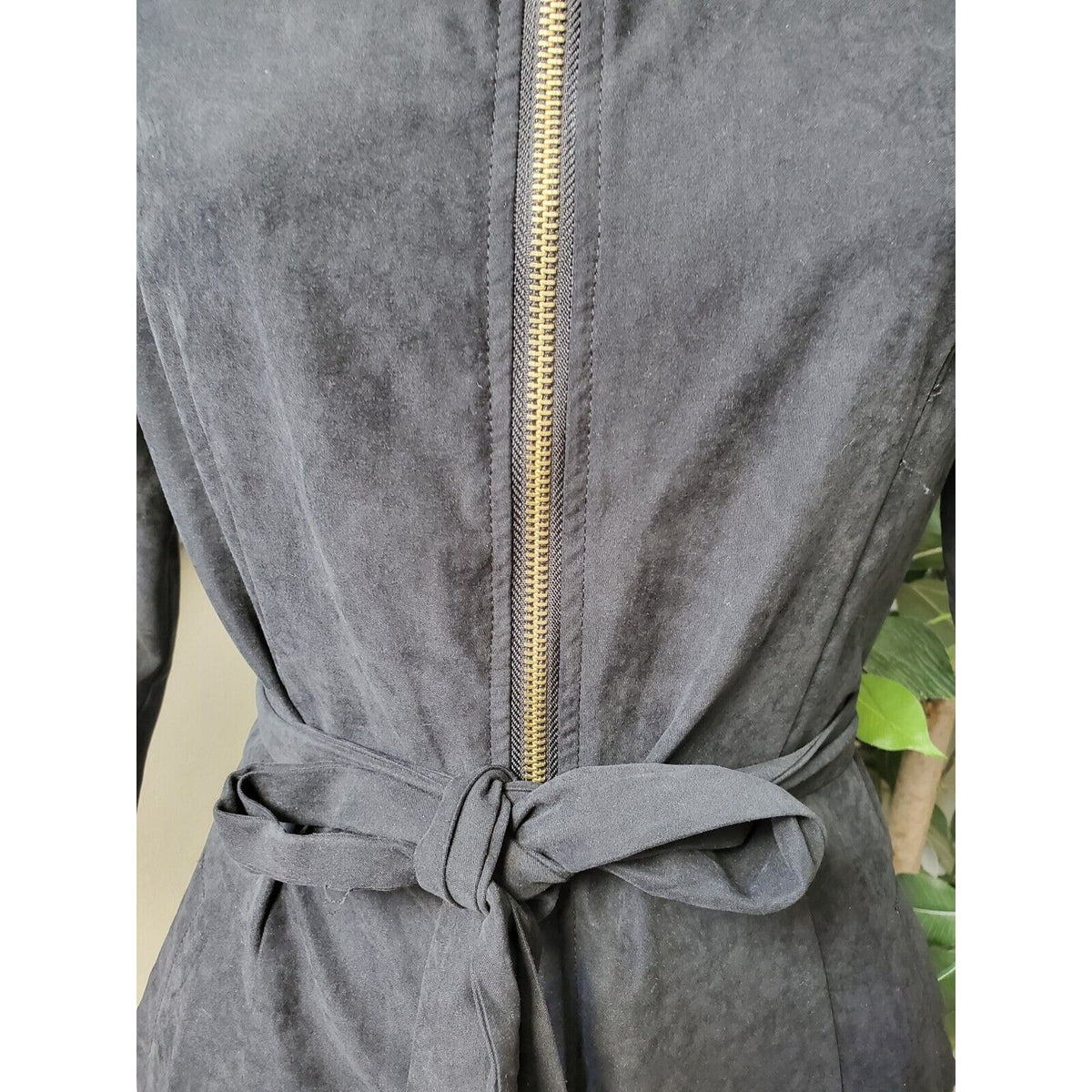 Michel Womens Black 100% Polyester Long Sleeve Full Zipper Casual Jacket Small