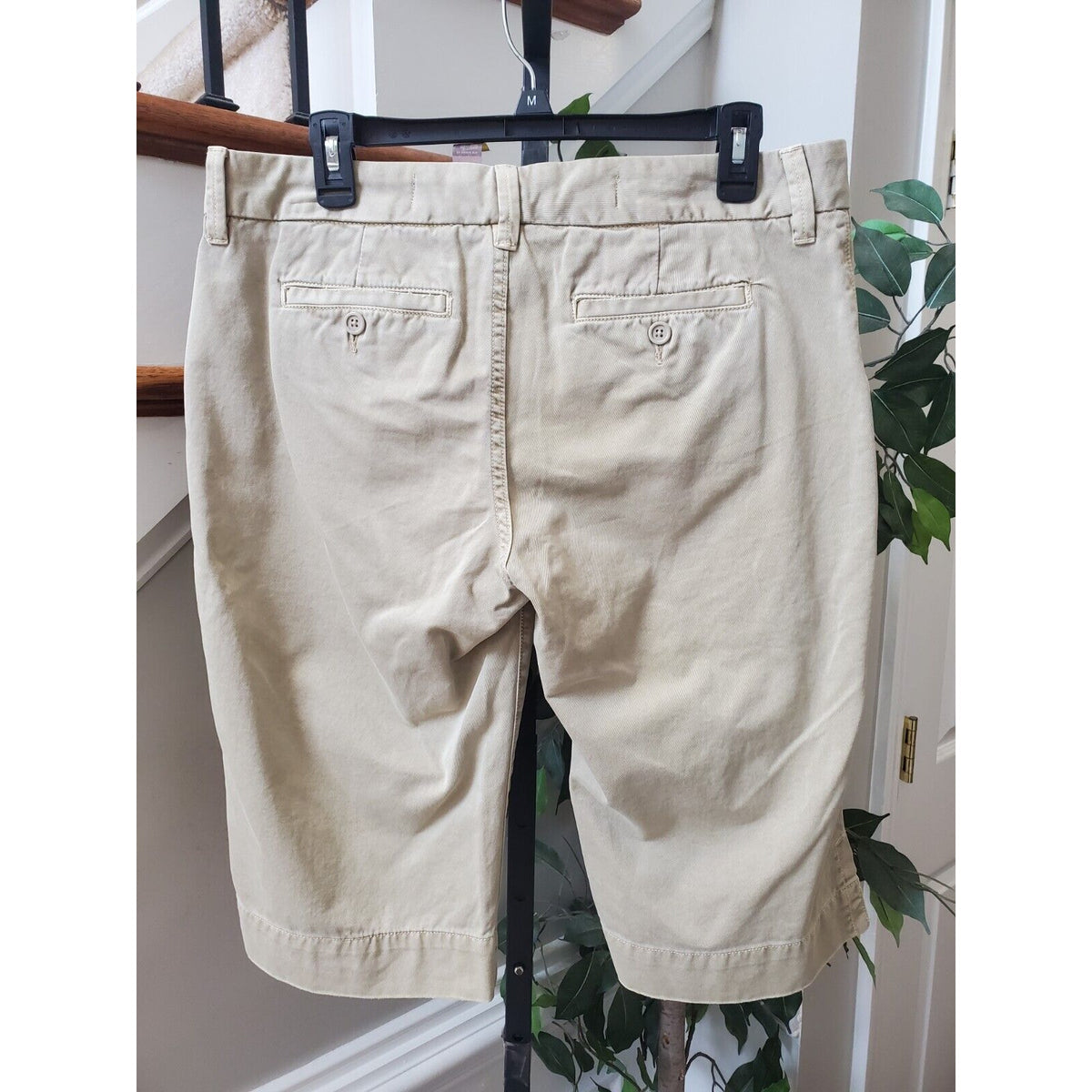 Old Navy Womens Beige 100% Cotton Summer Outdoor Casual Preppy Shorts Size 12