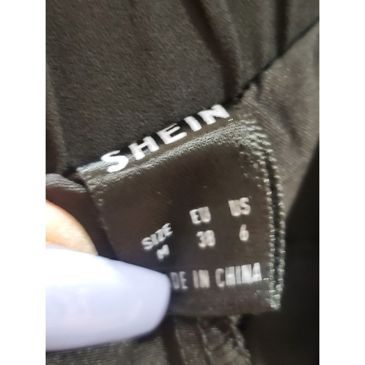 SHELN Womens Black Solid High Rise Drawstring Pleated Casual Trouser Pant Size 6