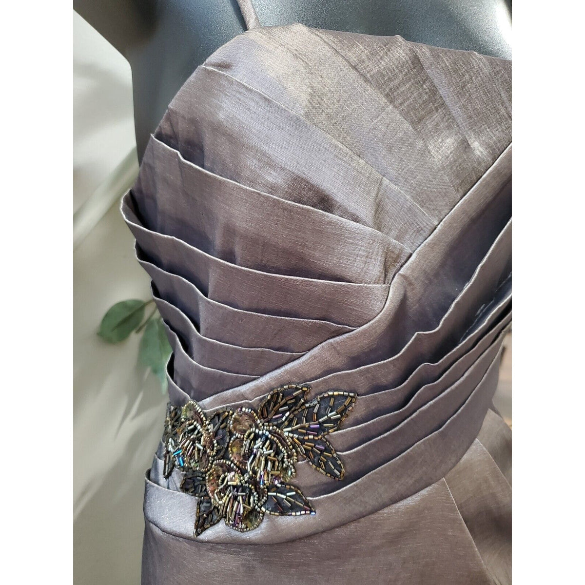 Jessica Howard Taupe Polyester Special Occasion Dress & Jacket 2 Pc's Set 14