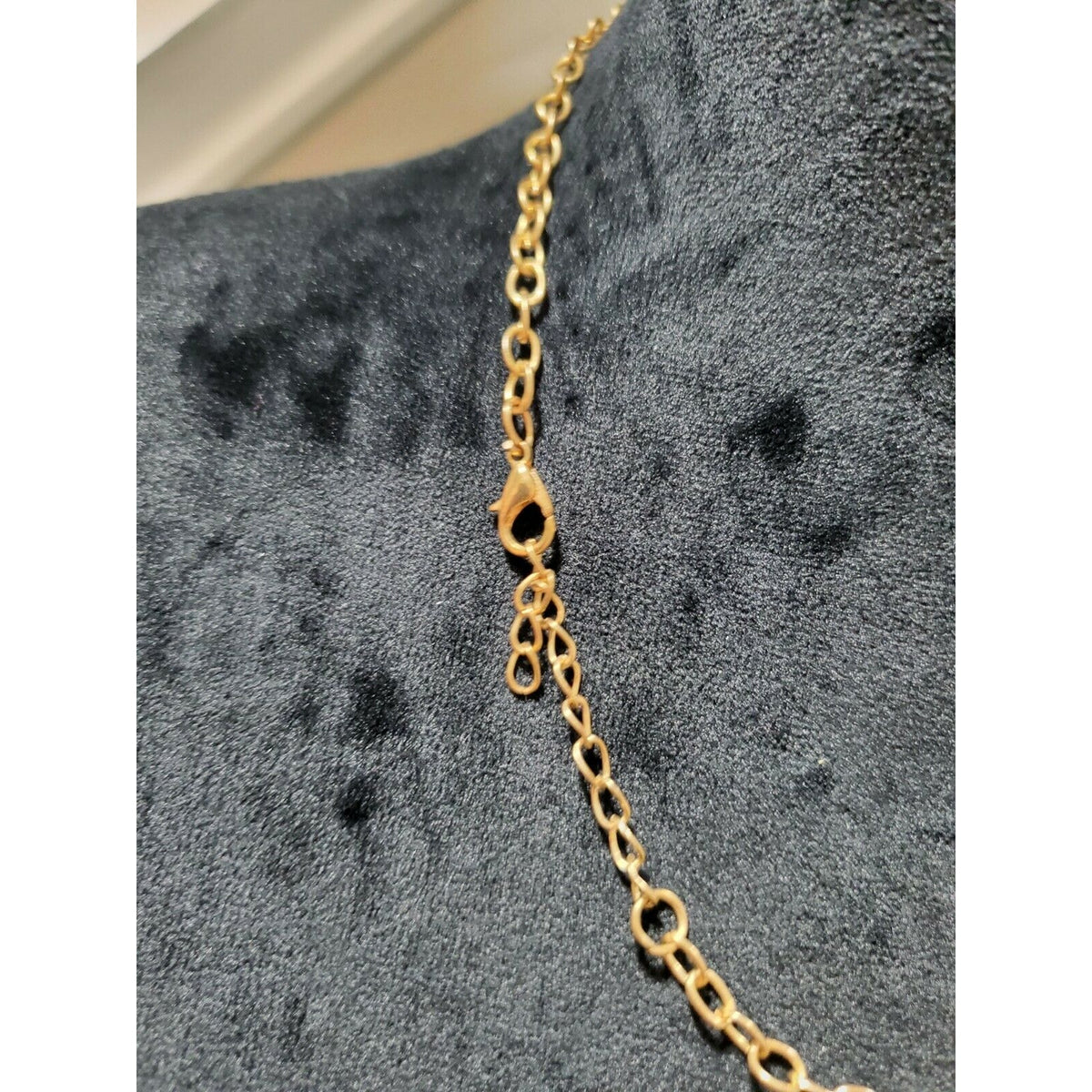 Black Stone Statement Necklace