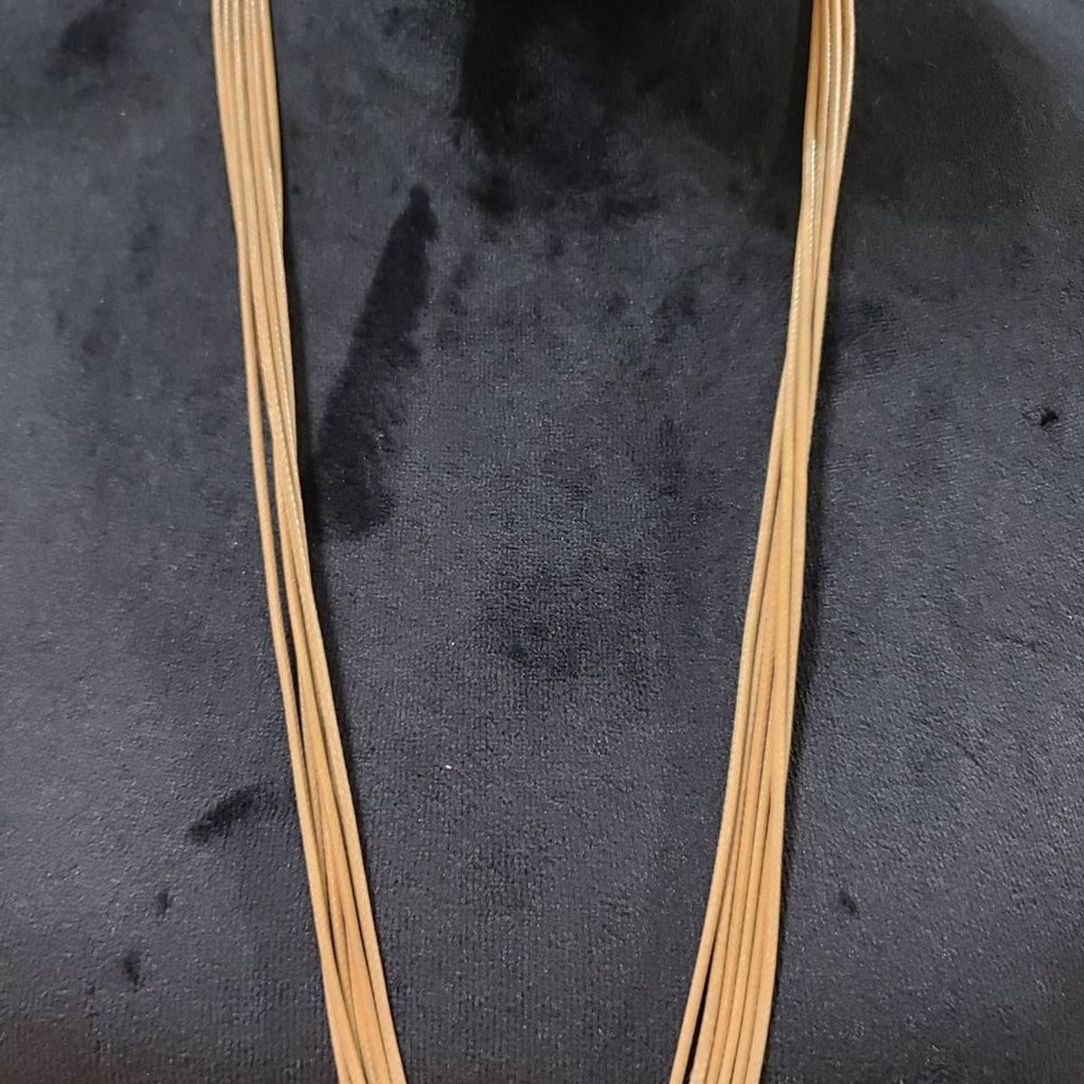 Womens Fashion Gold Tone Corded Pendant Teardrop Necklace with Lobster Clasp