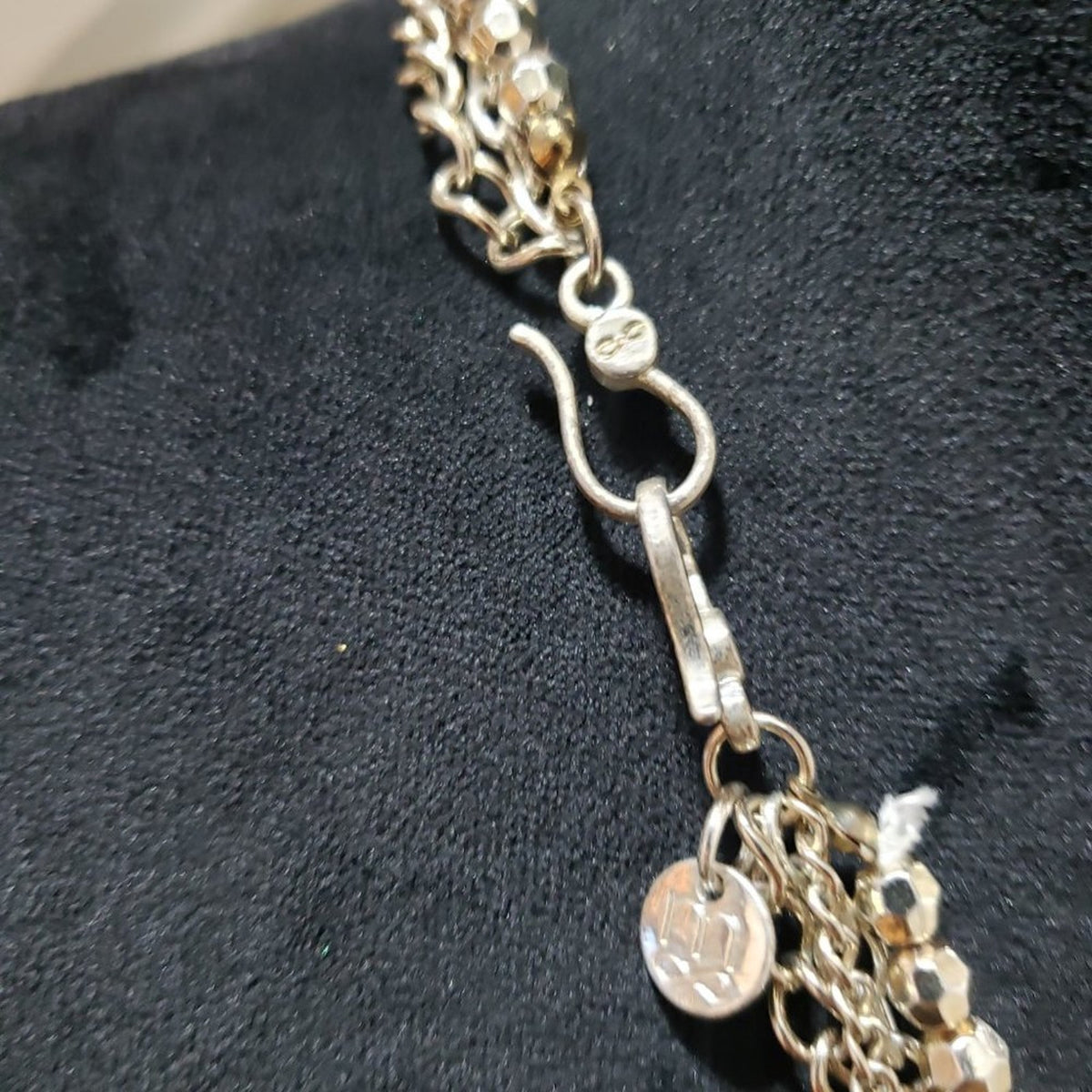 Steven Madden Womens Fashion Gold Tone Layered Beaded Necklace