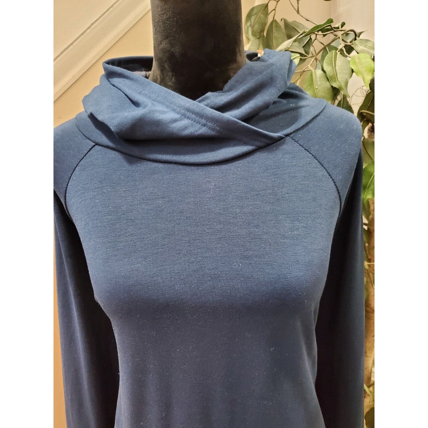 Lularoe Potion Blue Solid Polyester Long Sleeve Casual Hoodie Jacket Size XL