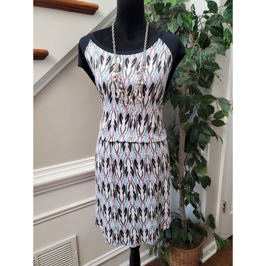Threads 4 Thought Women Multicolor Open Back Sleeveless Knee Length Dress Small