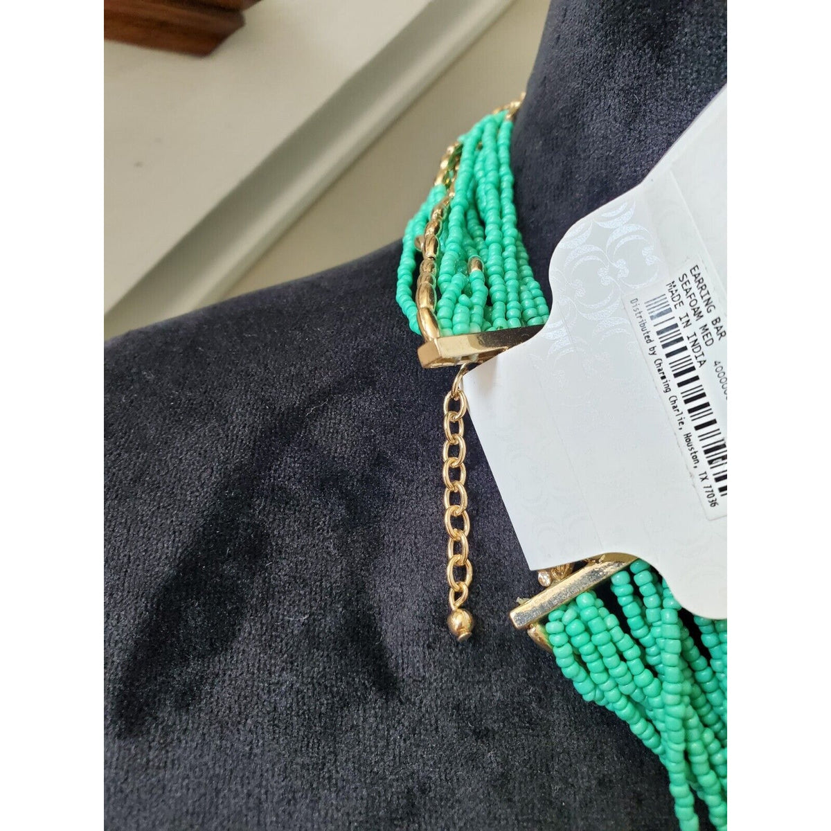 Charming Charlie Blue Multi Layered Seed Bead Fashion Jewelry Necklace