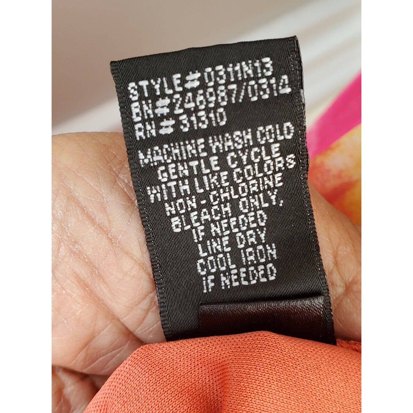 AGB Women Multicolor Polyester Round Neck Sleeveless Knee Length Dress Size 12