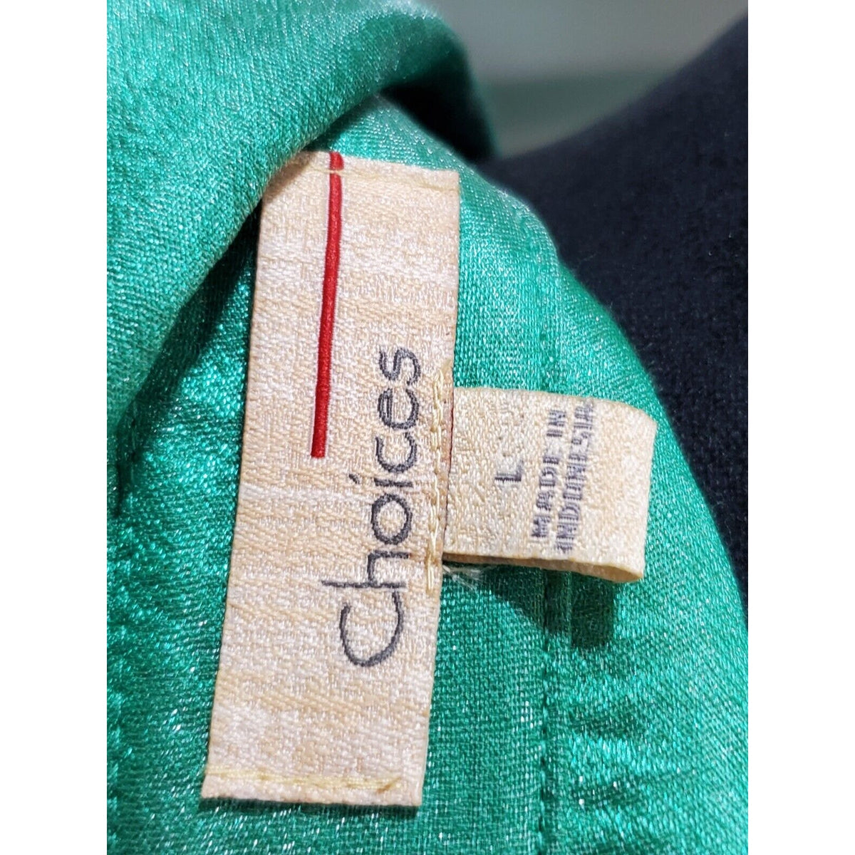Choices Women's Green Rayon Open Front Long Sleeve Blazer Jacket Size Large