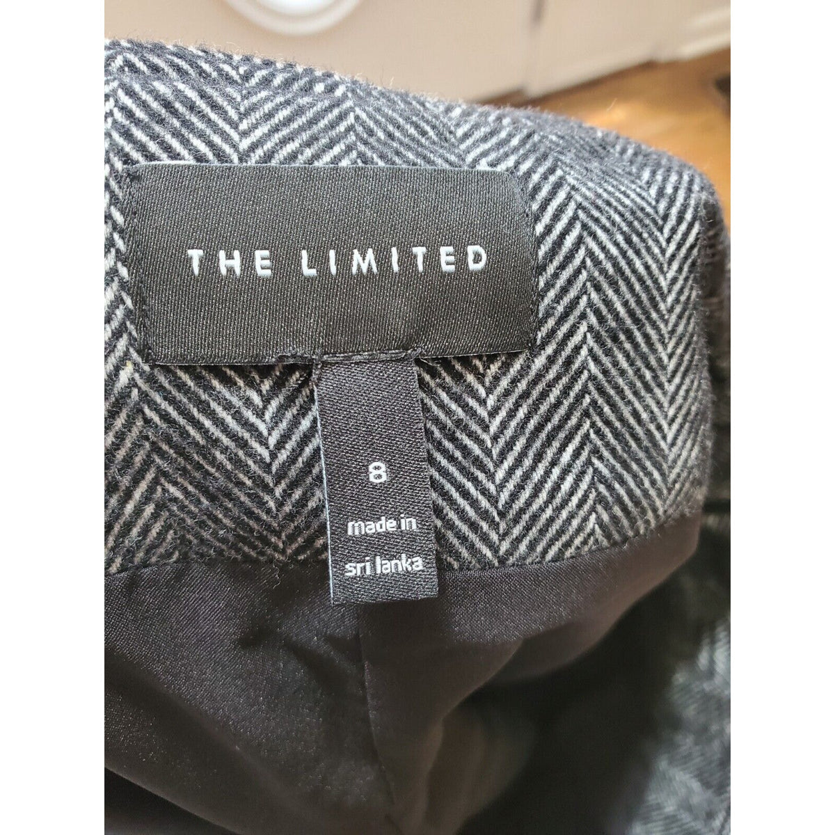 The Limited Womens Gray White Cotton Pull On Pencil & Straight Mini Skirt 8