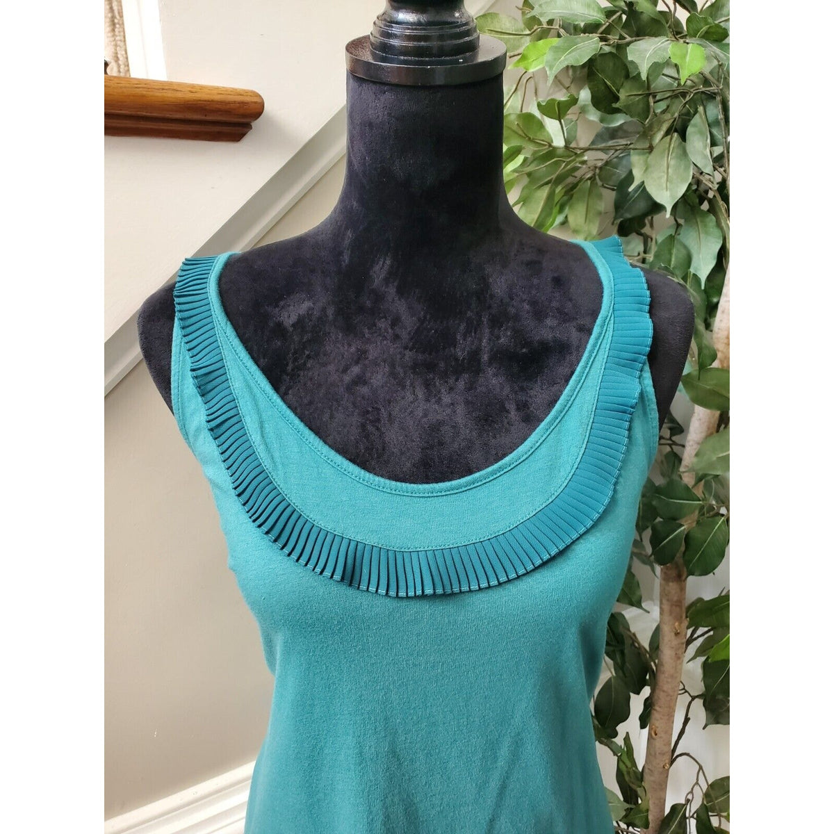 Gap Women's Green Cotton Scoop Neck Sleeveless Casual Top Blouse Size X-Large