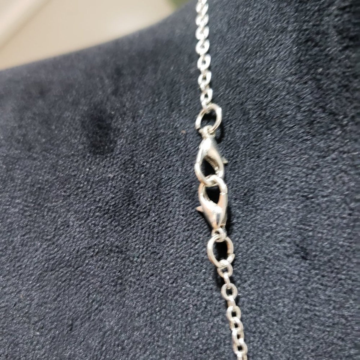 Women's Silver Stones Ball Tassel Chain Stylish Necklace