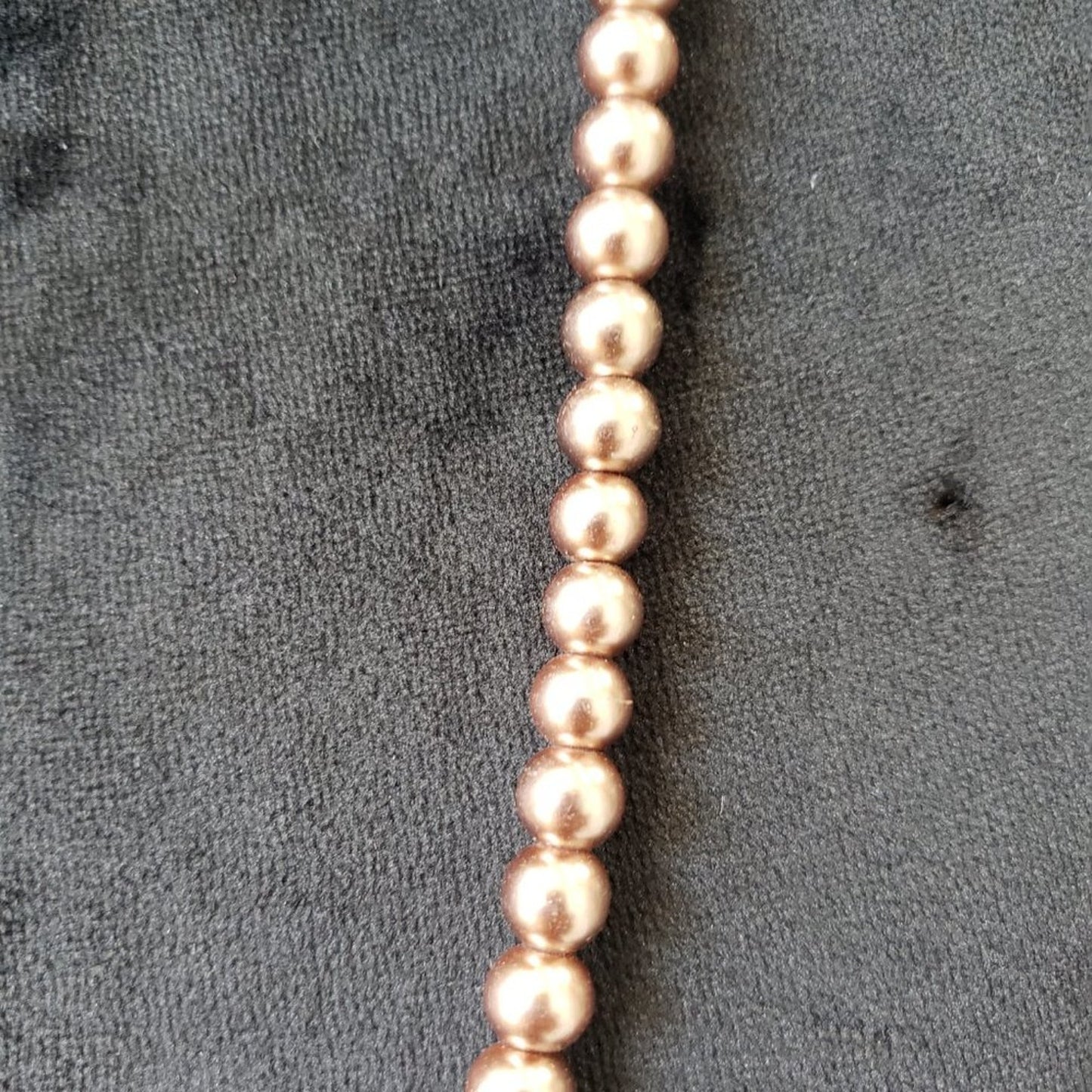 Womens Fashions Brown Tone Pearl Beaded Teardrop Necklace Jewellery