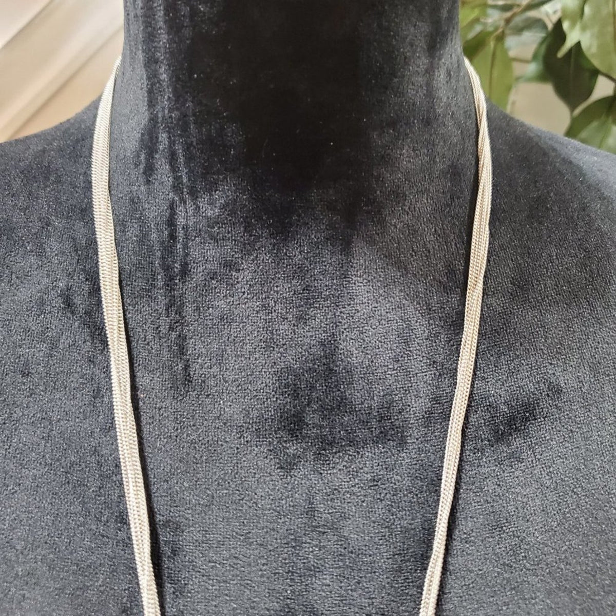 Women's Silver Long Fringe Fashion Jewelry Necklace