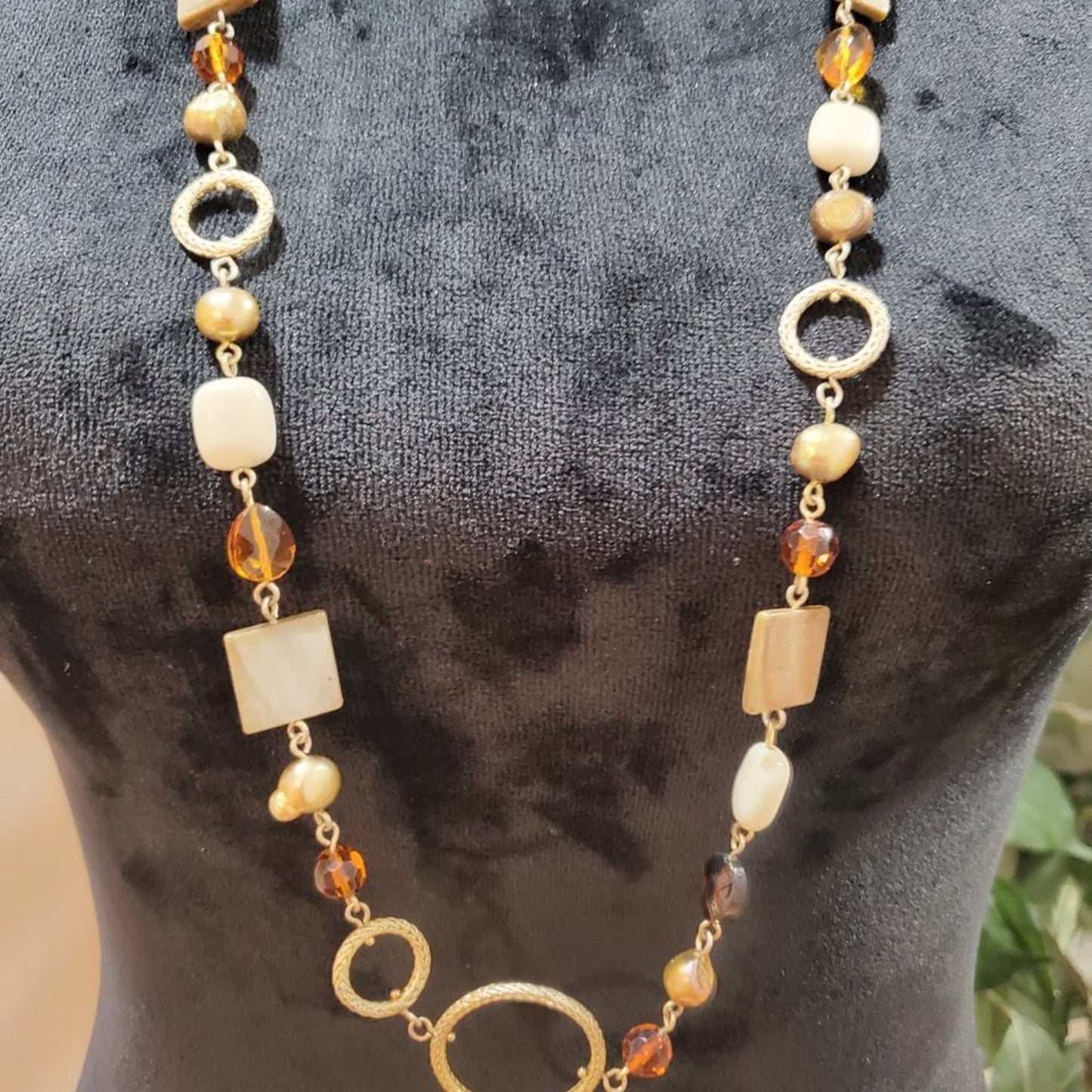 Lia Sophia Women's Multicolor Round Beaded Long Fashion Pendant Necklace