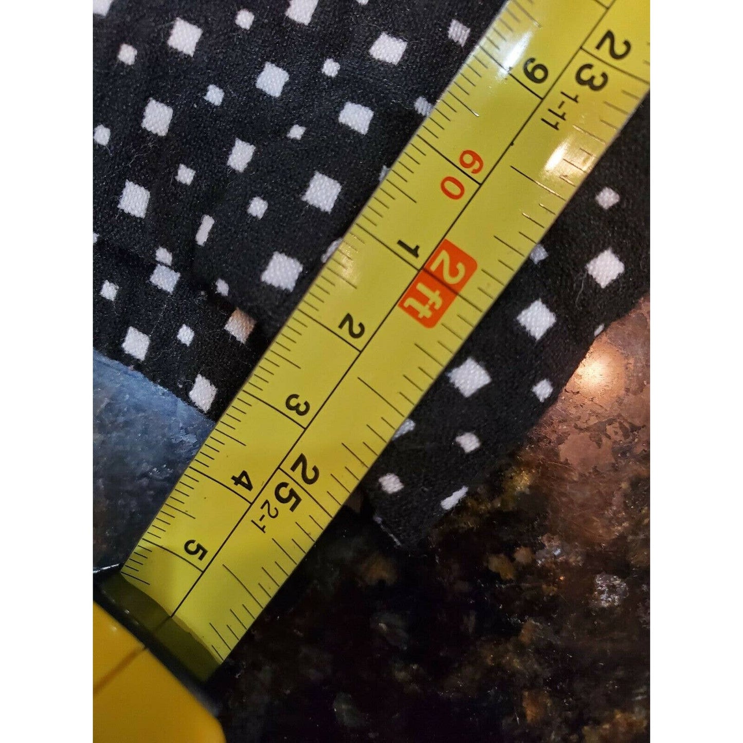 Women's Black & White Dotted Rayon Fancy Capri Pants Plus Size