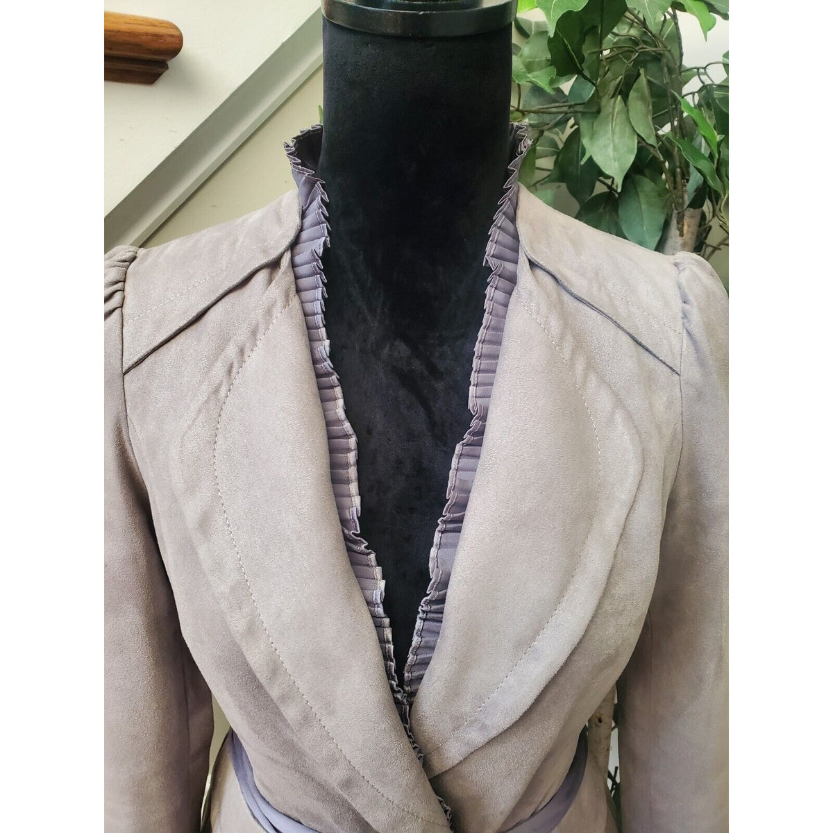 Kenneth Lady Women's Purple Polyester Long Sleeve One Button Blazer Size 40