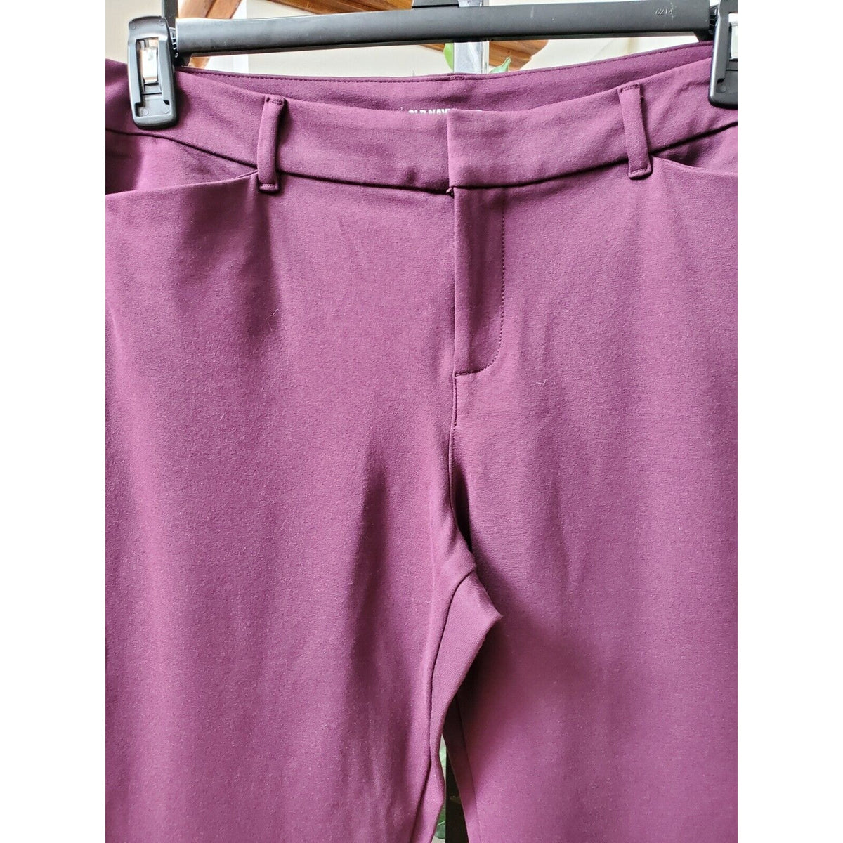 Old Navy Women's Purple Polyester Comfort Waist Pixie Fit Casual Pant Size 12