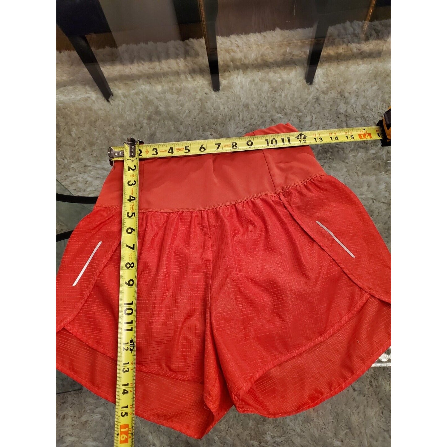 All in Motion Women's Red Polyester Casual Comfort Waist Active Wear Shorts S