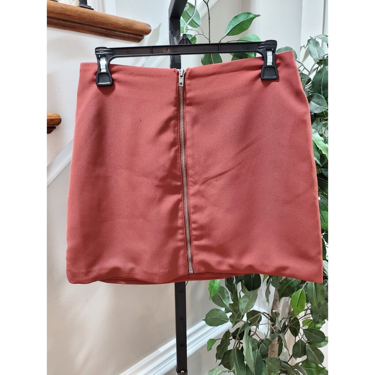 Forever21 Women's Brown Polyester Casual Pencil & Straight Mini Skirt Medium
