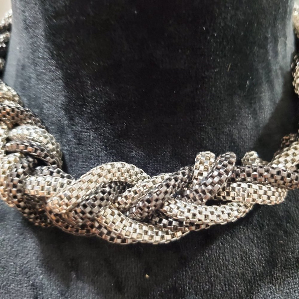 Silver Plated Egypt Cleopatra Bold Snake Braided Chain Collar Choker Necklace