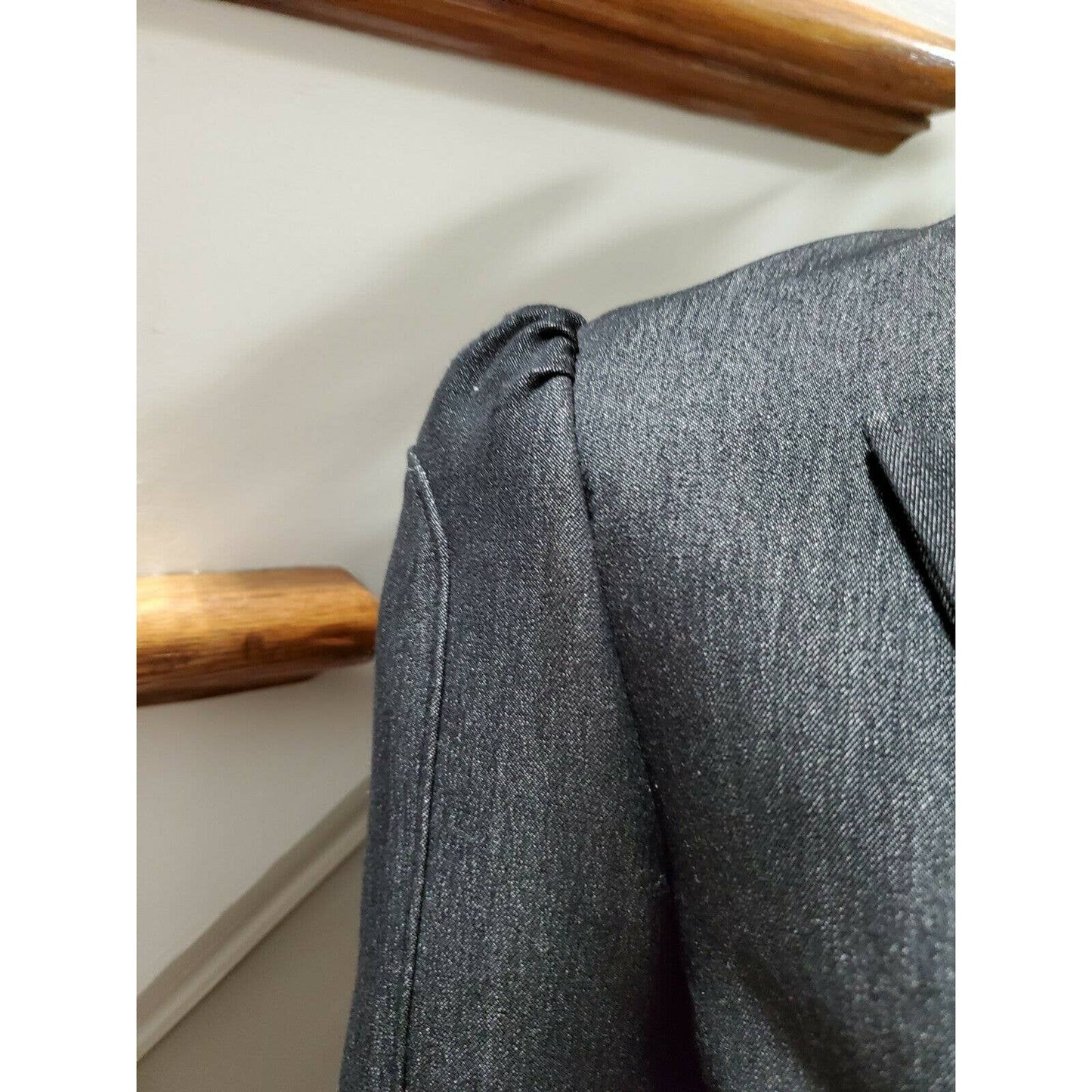 Nine West Women's Gray Polyester & Rayon Long Sleeve Formal Slim Fit Blazer 8P