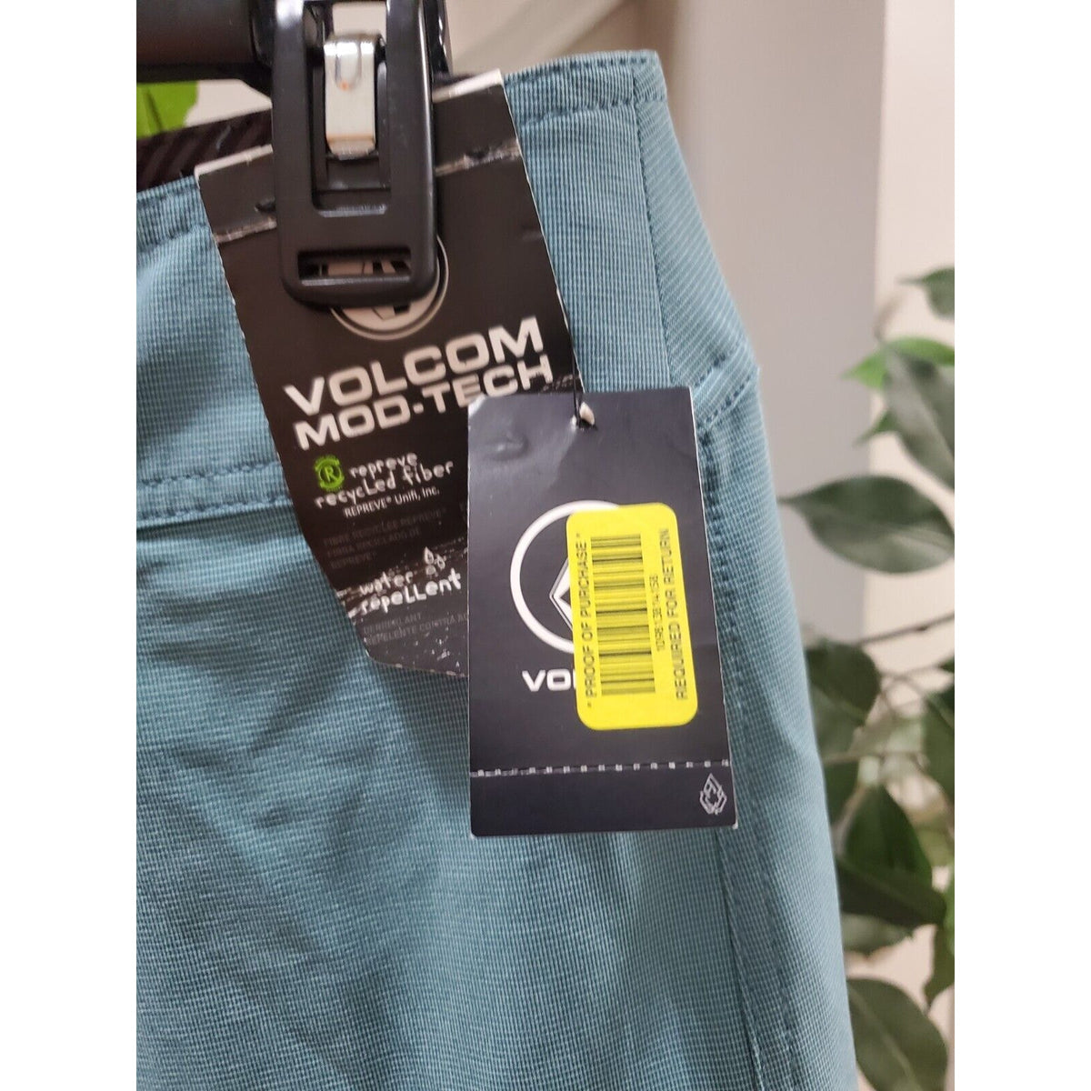 Volcom Men's Blue Polyester Elastic Waist Lido Heather Mod Boardshort Size 30