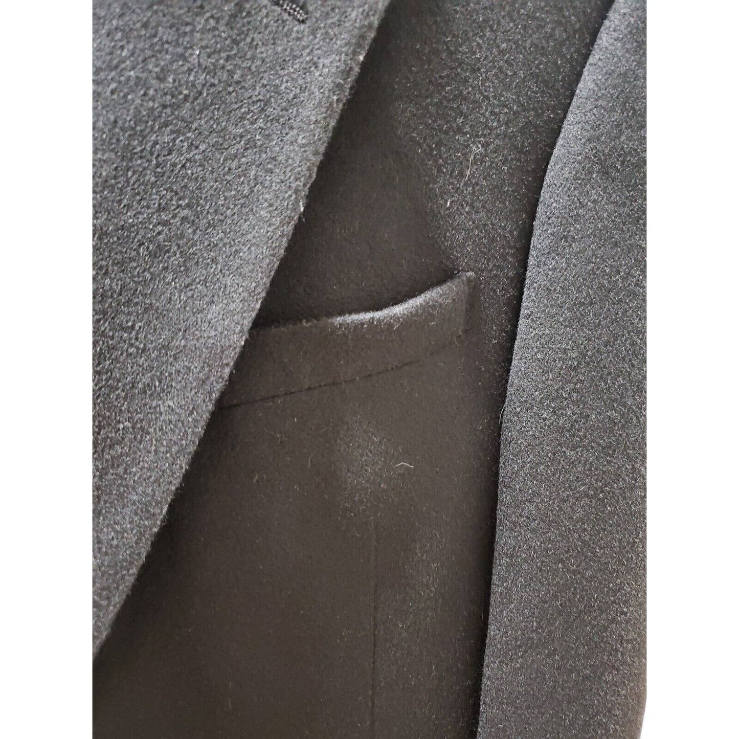 Jos. A Bank Men Solid Black Single Breasted 100% Camel Hair Blazer 42L