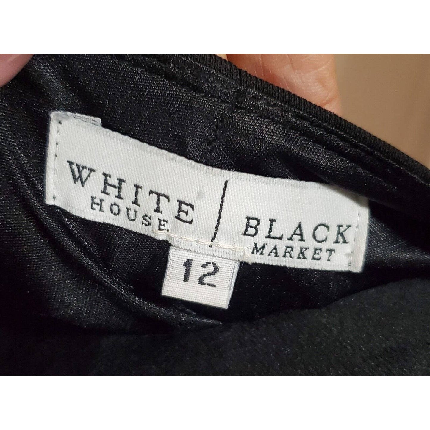 VTG White House Black Market Square Neck Sleeveless Knee Length Dress Size 12