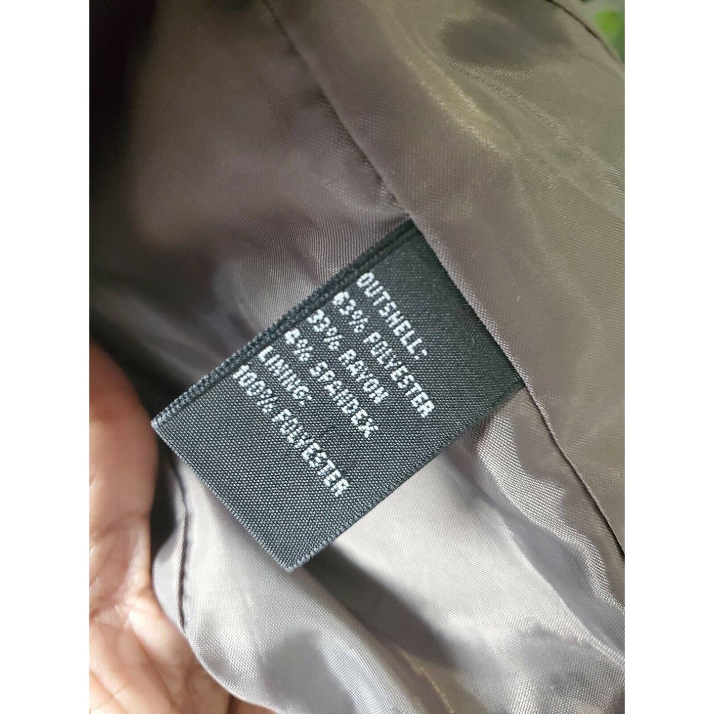 Josephine Womens Gray Polyester & Rayon Collared Button Long Sleeve Blazer