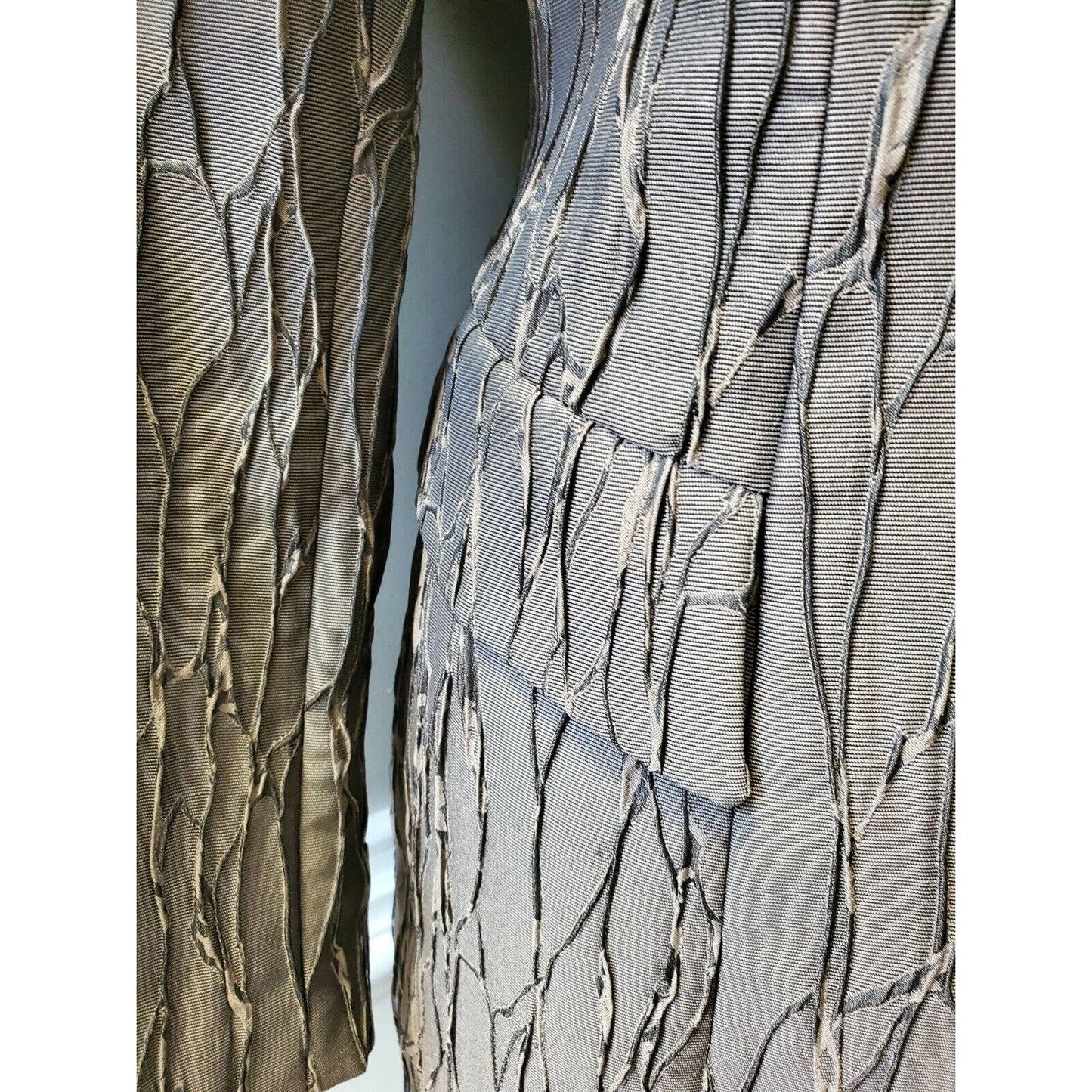 Vintage Serge Dana Brown Polyester Long Sleeve Single Breasted Fitted Blazer 40