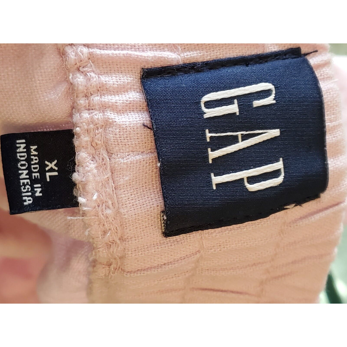 Gap Women Pink Solid Linen Mid Rise Pull On Comfort Waist Casual Shorts Size XL
