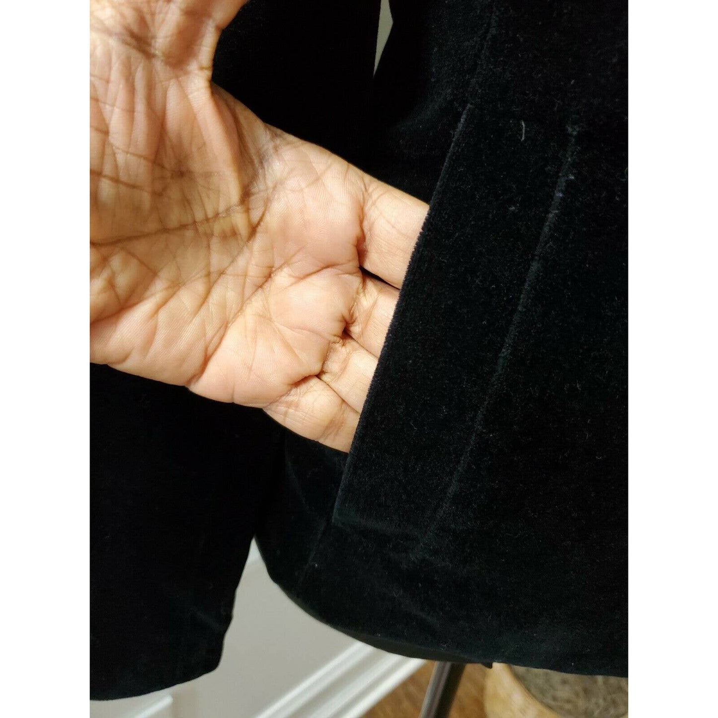 I. N. E Women's Black 100% Polyester Long Sleeve Formal Button Blazer Size 2