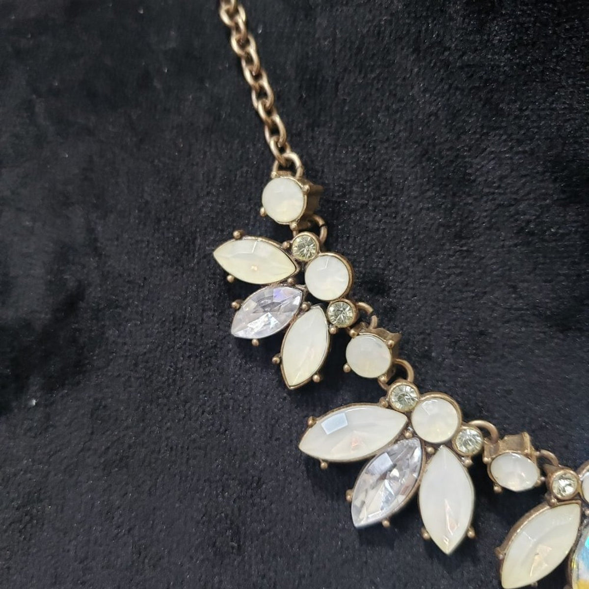 Women's Gold Tone Crystal Beaded Teardrop Fashion Jewelry Pendant