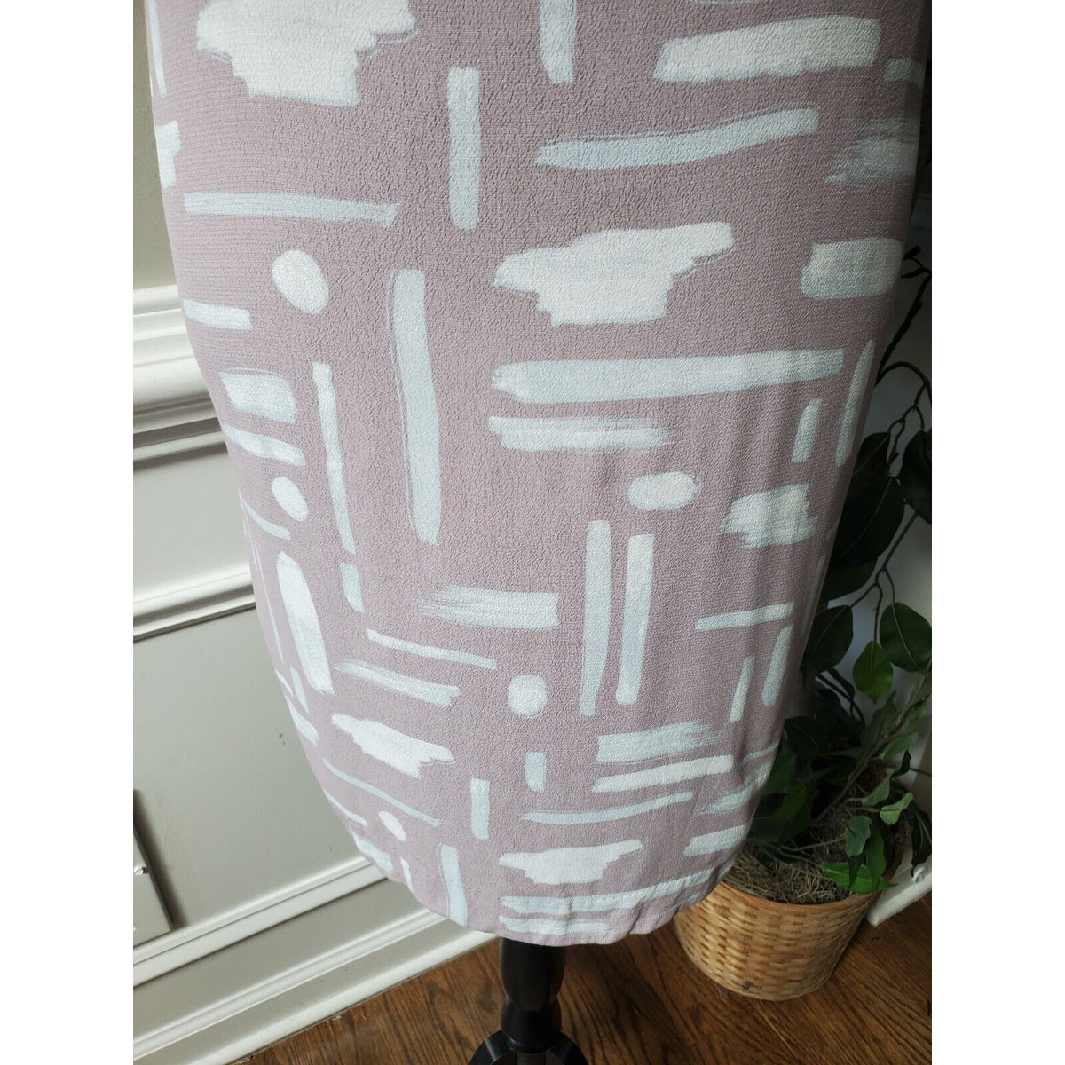 Silence + Noise Women's Purple Sleeveless Knee Length Strappy Dress Size Large