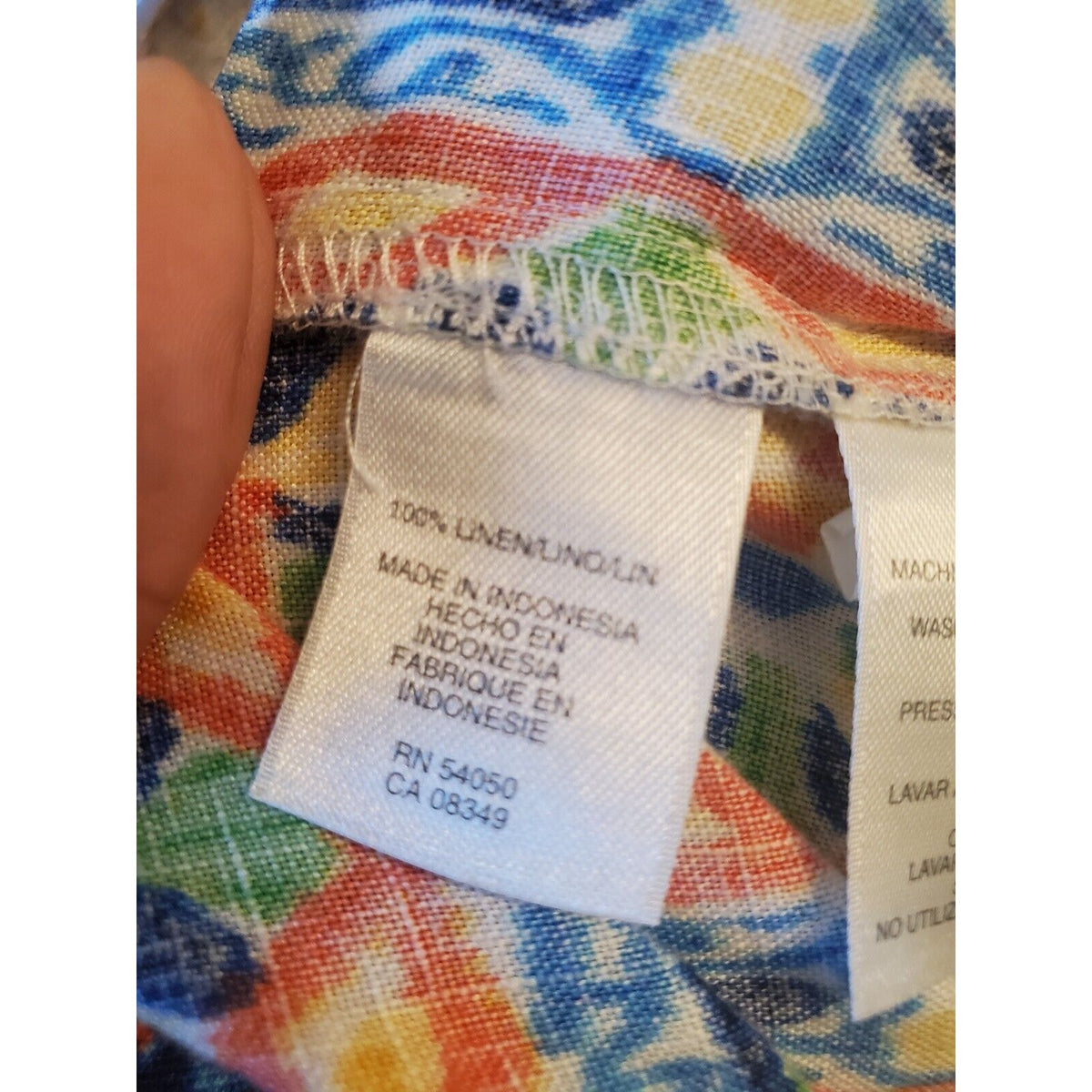 Jones New York Sport Women's Multicolor Linen 3/4 Sleeve Button Down Jacket PS