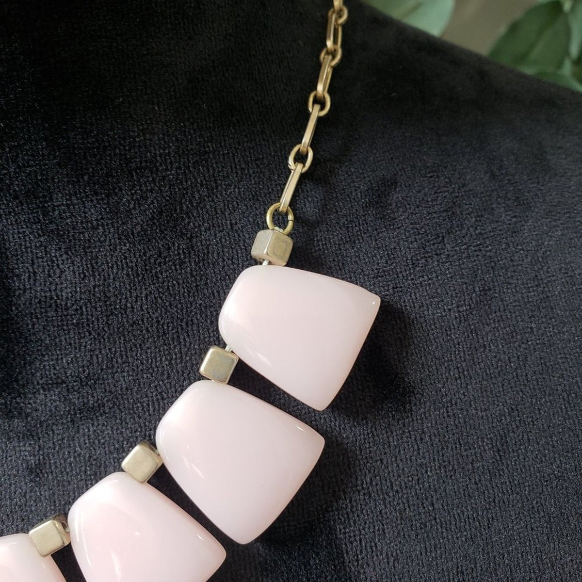 Crystal Semi Precious Chunky Stone Beaded Collar Necklace with Lobster