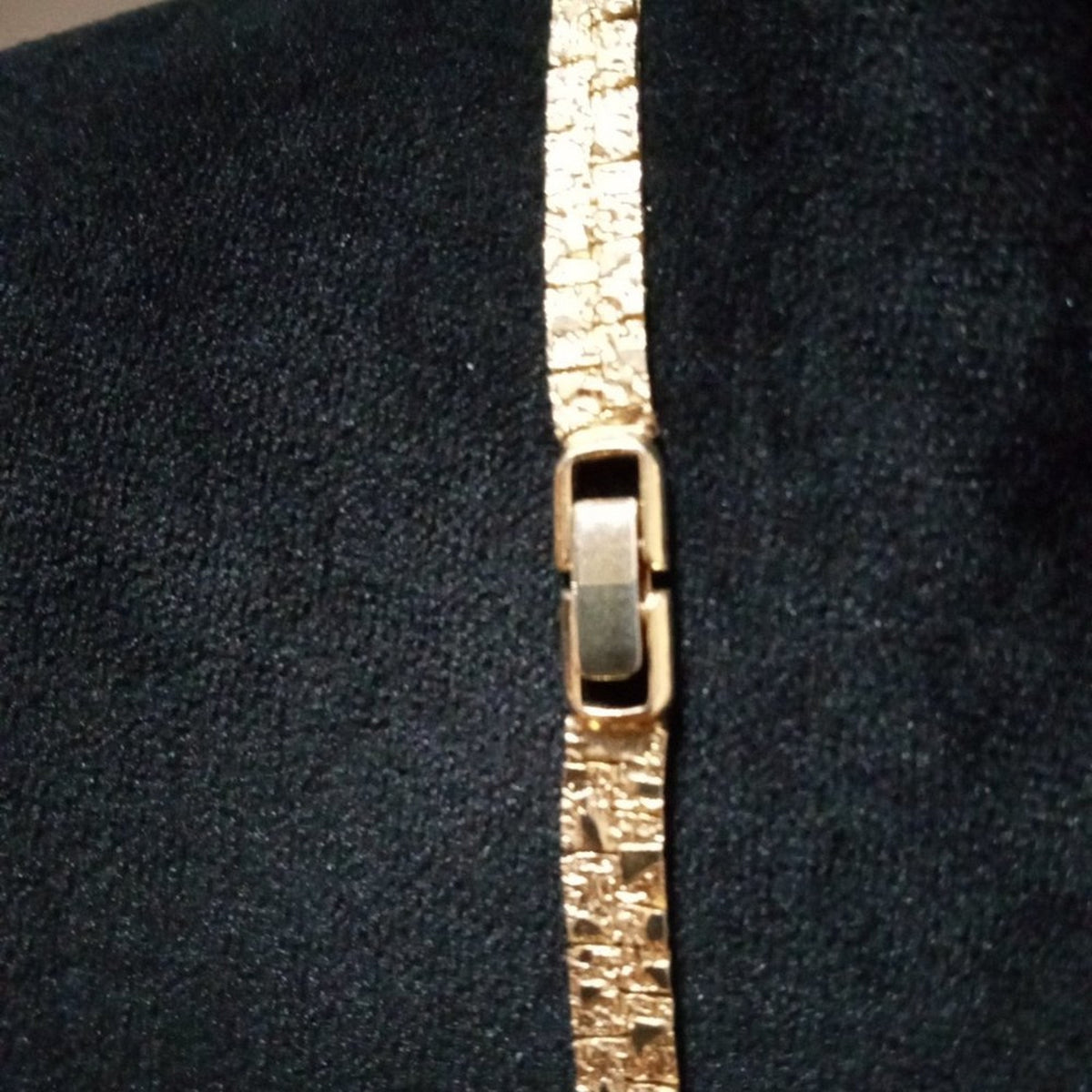Womens Modern Fashion Elegant Chunky Gold Tone Chain Collar Necklace