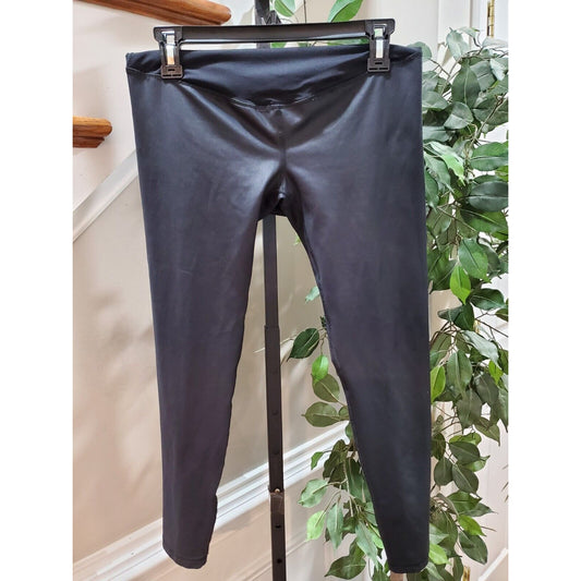 Ingrid & Isabel Black Polyester Mid Rise Skinny Fit Maternity Leggings Size M