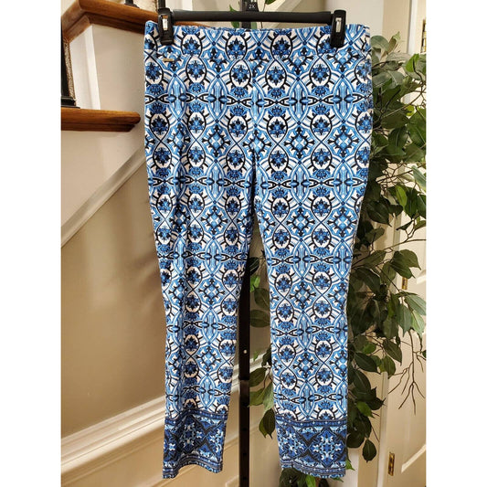 The Limited Women's Blue Viscose Pull On Mid Rise Comfort Waist Casual Pant 12