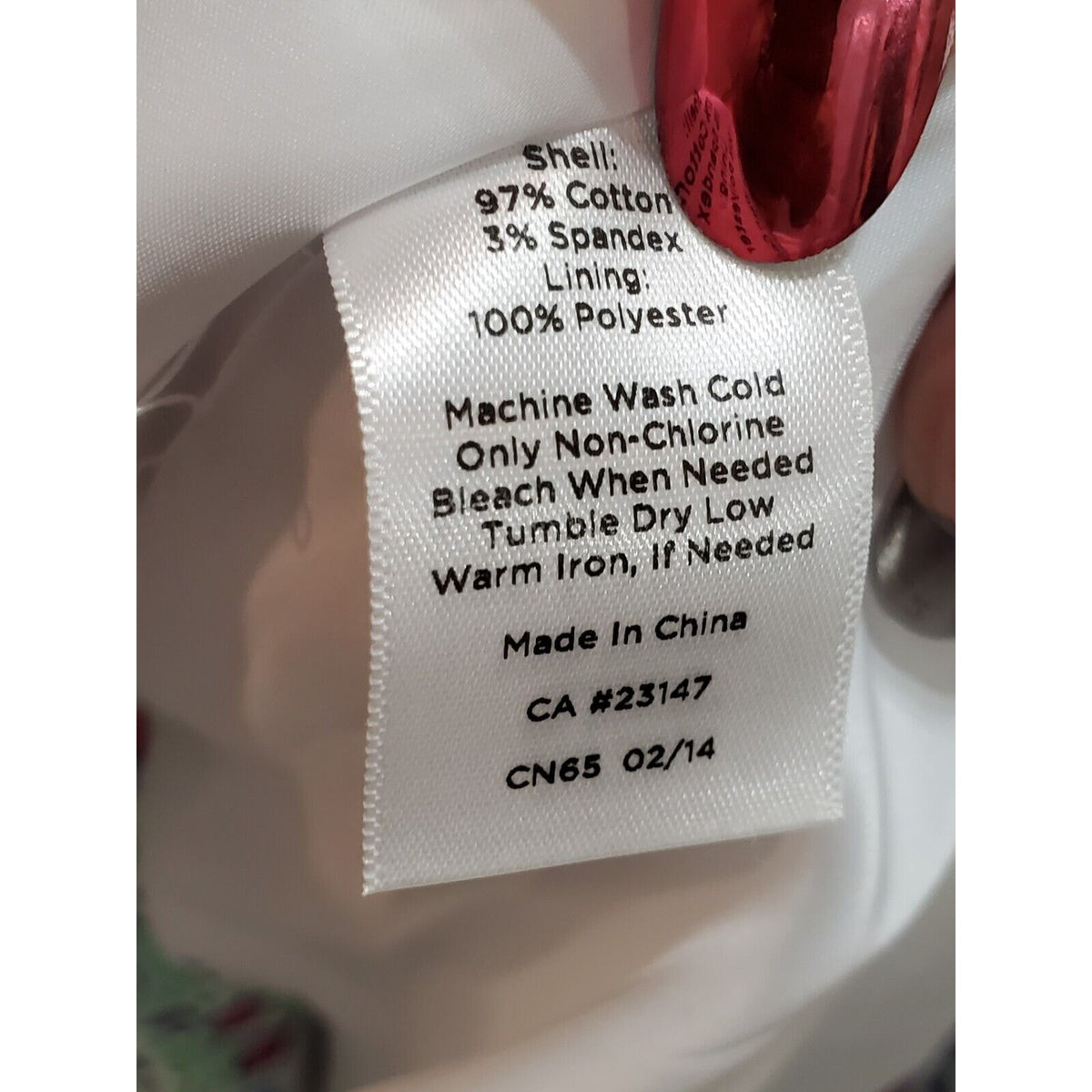 Talbots Womens Multicolor Kaleidoscope Print Cotton Side Zip Mini Skirt Size 14P