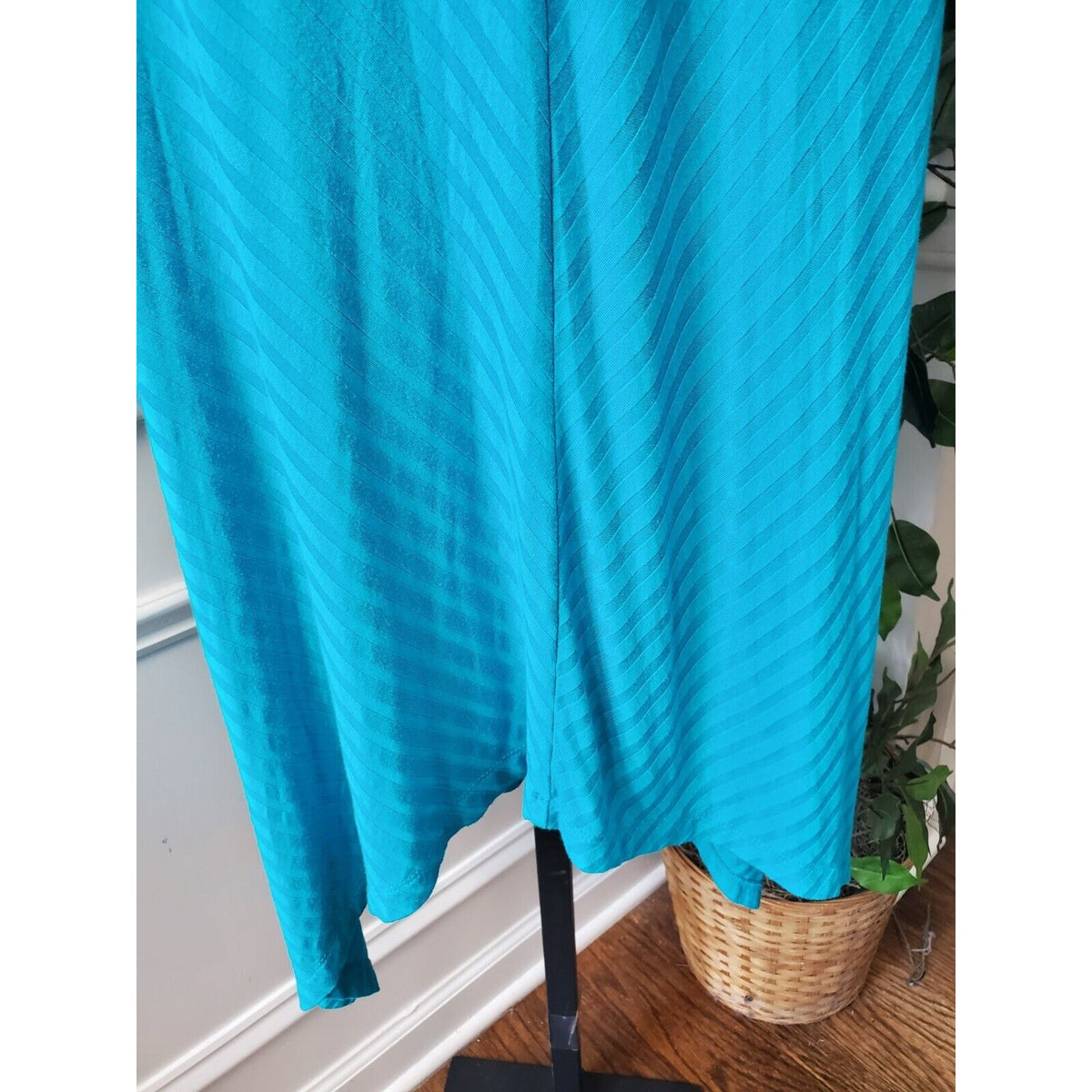 Apt. 9 Women's Blue Rayon V-Neck Sleeveless Casual Long Maxi Dress Size Large