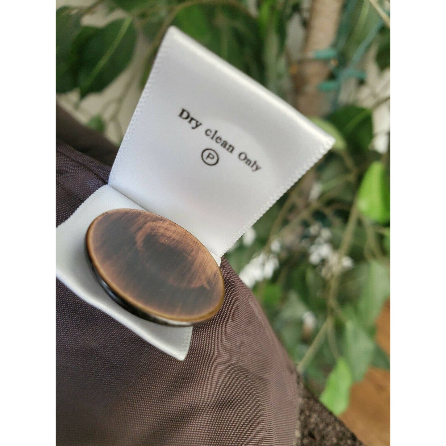 Coldwater Creek Women's Brown100% Polyester Long Sleeve Buttons Casual Blazer