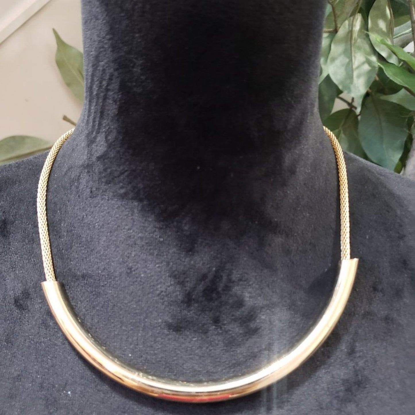 Women's Women Twist Oblate Wide Gold Chain Necklace