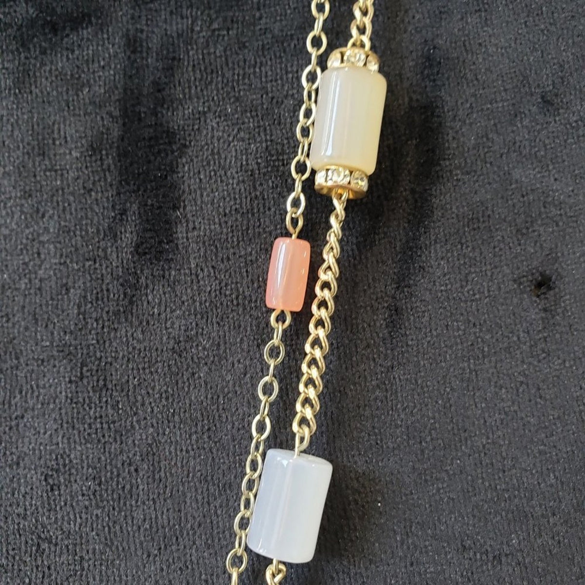 Womens Fashions Multi Tone Accent Teardrop Necklace with Lobster Clasp